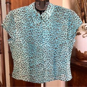 Jones Wear Animal Print Top